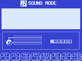 SX-WSA1R SOUND MODE, one parameter pane